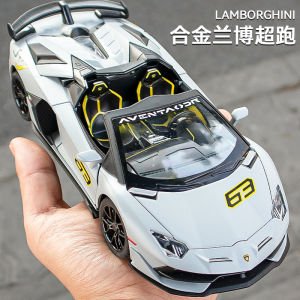 Lamborghini&Enzo Five Open Alloy Car Model LP770 Sound And Light Toy Car Simulation Collectible Vehicle Model for Kids