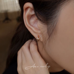 Luxury Glitter Diamond Silicone Ear Clasps No Piercing Required Womens Fashion Earrings Versatile Elegant Sensation New 2025 Design