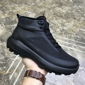 Mens Winter Sport Casual Shoes Fleece Lined High Top Outdoor Breathable Soft Bottom Cotton Shoes Comfortable And Warm