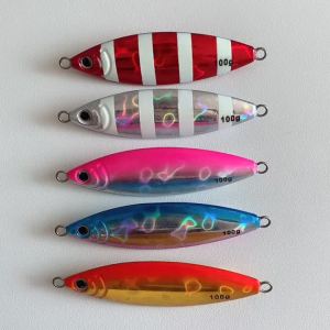 JIGGING PRO | Metal Jig 60g 80g 100g Luminous Glow Slow Jigging Shore Casting Boat Fishing Saltwater Lure Clearance Sale