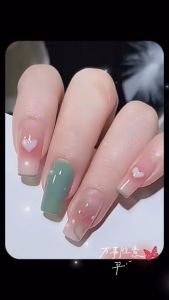 Mexin  เล็บปลอม พลอยเทียม 3D พร้อมหินฝังเพชรเทียม และกาว  DIY Nail Kits