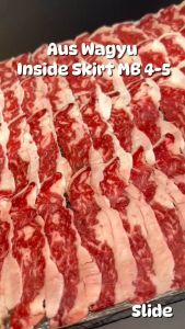 เนื้อวากิวออสเตรเลีย เนื้อพื้นท้อง MB 4-5