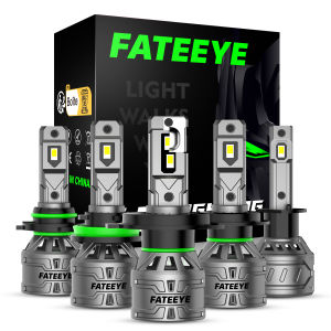 FATEEYE 2PCS 60W Car LED Headlight Bulb H4 H1 H3 6500K Running Light 13000LM Headlight Bulbs Car Headlamp IP68 Waterproof