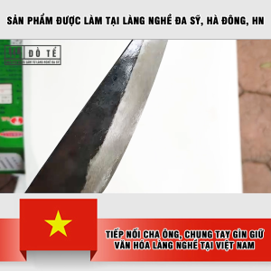 Dao nhọn dao bầu THÉP bản to nhíp xe (dao thái dao lọc thịt) NHÍP 100%- Dao nhà bếp Đồ Tể - Đa Sỹ - HL12