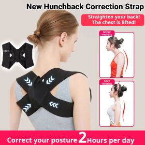 New Hunchback Correction Strap Back Support Belt Posture Correction Orthosis Adjustable Anti-Humpback Posture Trainer 驼背矫正带