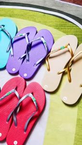 slipper for women Mars Walk Womens Ultra-Thin Waterproof Jacket Thin Flat Flip Flops Beach Slippers