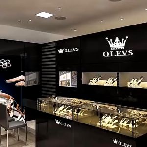 OLEVS Jam Tangan Pria Terbaru Cowok Original Anti Air Elegan Mewah Tahan Tali Kulit Quartz Cowok Luminous Men Watch Biru Hitam Putih Cod Model 6898
