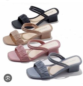 sandal porto lady hak kotak untuk wanita dewasa