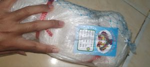 Jaring ikan teri 1/2 inci 015 100x100 yoko lebar 125 meter panjang 90 meter untuk ikan teri ikan kecil umpan pancing dll