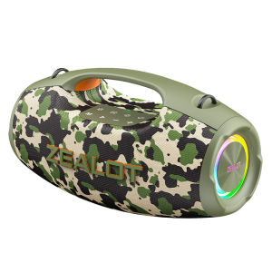 Zealot | Zealot S86 Bluetooth Speaker 60W Power With Subwoofer Outdoor IPX6 Party Speaker 20H Playtime LED for Camping