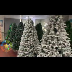 OSQ High Quality Noble Fir Tree Metal Stand Christmas Tree - 4 to 8 ft - Eco-friendly PVC Material - Perfect for Indoor and Outdoor - Easy to Assemble and Store