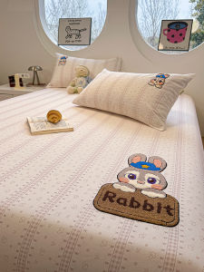 Suxuan | Summer Old Coarse Cloth Apple Coal Balls Embroidered Bed Sheet