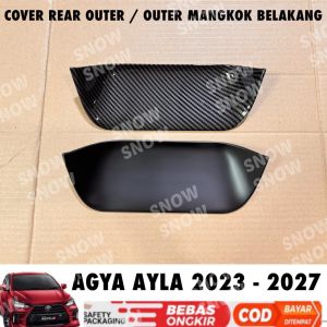 Cover Rear Outer Agya Ayla 2023 2024 2025 2026 2027 Mangkok Belakang Hitam Carbon