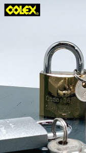 COLEX 32mm 38mm 50mm 63mm Titanium Coated and Epoxy Coated Standard Steel Padlock Long Shackle Padlock 高性价比挂锁锁头
