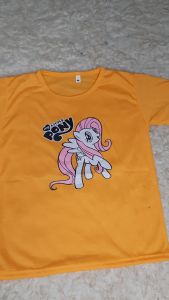 SUMMER88 Atasan Kaos Anak Perempuan Motif Warna Yellow Size 1-10 Tahun Lengan Pendek Bahan Spandek Soft