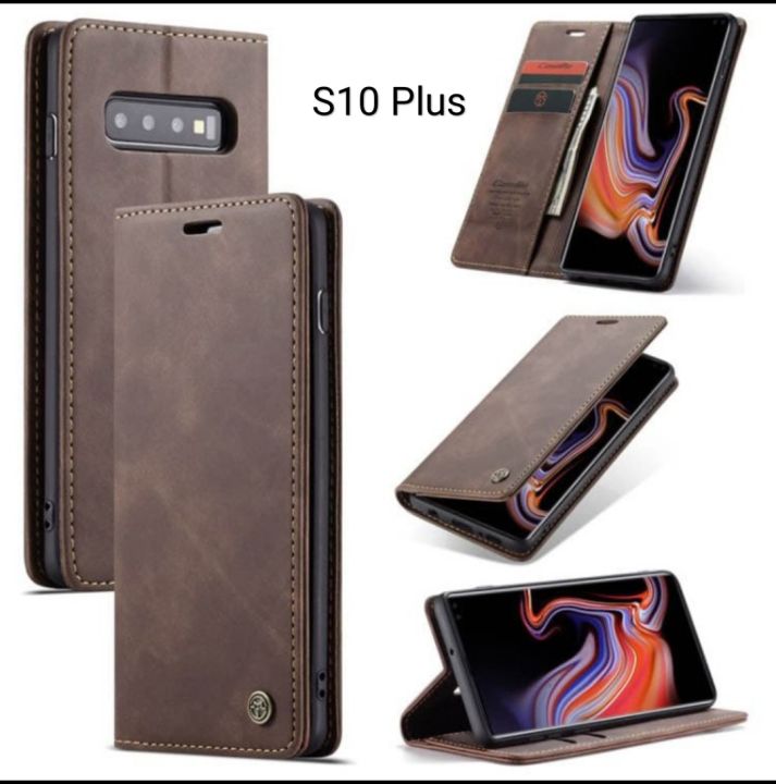 Casing Samsung S10 Plus S10 Flipcase Magnetik Dompet Kulit
