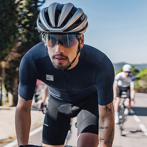 Santic Men's Cycling Jersey WM3C02224: Short Sleeves & Breathable Quick-Dry Design