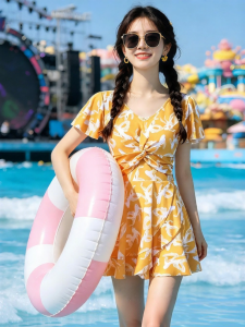 XTEP | Slimming Stomach Cover Female One-Piece Swimsuit