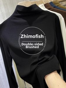 High-End Designed Unique Semi-High Necked Doralon T-Shirt