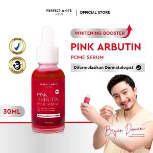 PERFECT WHITE Pink Arbutin Pome Serum Body with Very Bery White 30ml | Mencerahkan Kulit Badan Kusam