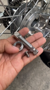 Original Wave125 Camshaft Set w/ Rear Brake Monkey Hand Boot Silver Stainless Steel CNC Lathe