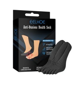 Eelhoe Anti-Bunions Health Sock Valgus Toe Bunion Corrector Pain Stiffness Relief for Outdoor Sports Foot Care Tool Relief Orthopedic Correction Pedicure Sock  Foot Health Care Sock Thumb Adjuster Straightener Tool（1pair/box）