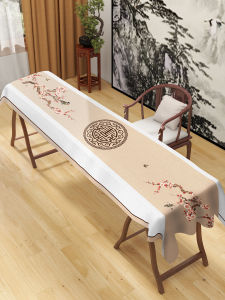 New Chinese Style Dust Cover Cloth for Guzheng Wind Ancient Piano Special Purpose Dustproof Cover Towel Simulation Linen