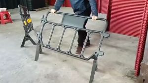 แผงกั้นพลาสติก สีเหลือง ขนาด (135x90cm) / (157x100cm) รุ่นจราจร กั้นเขต พับได้ รั้ว แผงกั้นอย่างธรรมชาติ แบบจอดรถ พลาสติก สีเหลือง