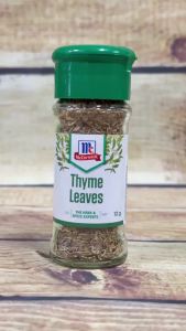 Lá húng tây McCormick Thyme Leaves 12G – gia vị thảo mộc rắc pizza pasta thơm ngon