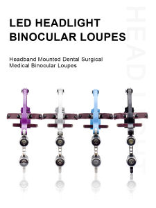 New Design Dental Loupes 2.5X/3.5X Kits Surgical Binnocular With Headlight LED Light 1 Presbyopic Glasses Dentistry Magnifier