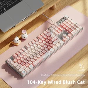 EWEADN | Aesthetic Pink Mechanical Keyboard