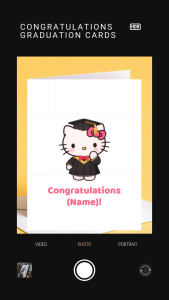 Cute Hello Kitty Graduation Congratulations Card Cute Gift Card Kawaii Greeting Sanrio Kuromi My Melody