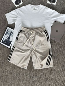 Quần Short Thể Thao Nhanh Khô Ice Silk Mỏng Mùa Hè Cho Nam Quần Ống Đứng Sọc Thiết Kế Năm Mảnh Quần Áo Công Sở Thường Ngày