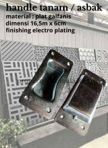 handle tanam model asbak/komponen handerson