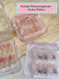 Box Kuku Palsu / Kotak Penyimpanan Kuku Palsu / Nail Art Case / Fake Nail Storage Box Acrylic Case