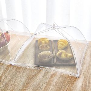 Washable Mesh Food Cover Foldable Insect Proof Kitchen Table Protection Fly Protective Dish Cover Home Storage Accessory