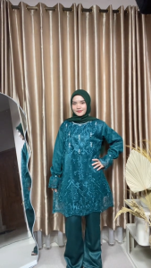 DAYANA ONE SET KONDANGAN KEKINIAN MIX PAYET CELANA + BAJU PAKAIAN WANITA BRIDESMAID LAMARAN BAHAN SILK FASHION WANITA