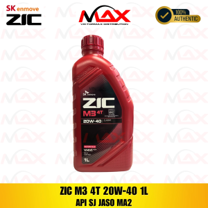 ZIC M3 4T 20W-40 Moto OIL API SJ JASO MA2 (NEW ITEM)