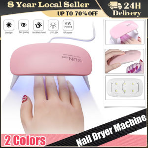 Mini 6W Nail Dryer LED UV Lamp Micro USB Gel Varnish Curing Machine Nail Art Equipment 6LEDS Beads Manicuring Nail Tool