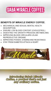 Authentic Sabah Miracle Coffee 1box [20 SACHET]