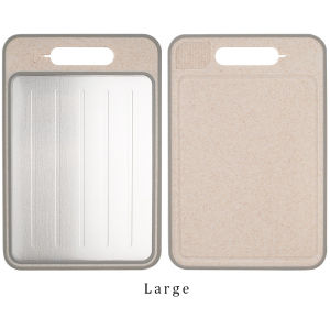 other | Aluminum Alloy Double-sided Vegetable Cutting Board with Multifunctional Sharpening Tool for Grinding Garlic Puree Cutting Board