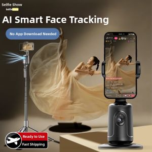 Selfieshow | Smartphone Video Stabilizer AI Face Tracking Selfie Stick Tripod Stand 360 Degree Rotation Live Broadcast Stable Mobile Shooting Equipment