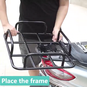 MOTORCYLE UNIVERSAL DELIVERY CARRIER/RACK/BRACKET FOR LALAMOVE FOOD PANDA GRAB TOKTOK