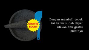 Coet Batu Asli  Kecil 18cm Gratis Solet Plastik