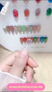 8 In 1 Nail Glue 15ml Nail Strengthener Extension Base Coat Top Coat Nail Polish False Nail Tips Gel Multifunctional