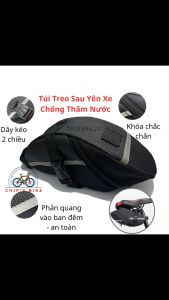 Túi Vải Oxford Chống Thấm Nước Treo Yên Xe Đạp Túi Xe Đạp Thể Thao Gắn Sau Yên Siêu Rẻ Thể Tích Lớn - BK05