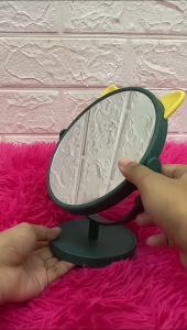 Indo - Cermin Make Up Motif Telinga Kucing Rusa & Kelinci / Standing Mirror Make Up / Kaca Make Up Bulat