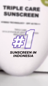 Triple Care Sunscreen For Acne & Oily Skin SPF40 PA+++ UVA 40ML Wajah Berjerawat & Berminyak - XX318