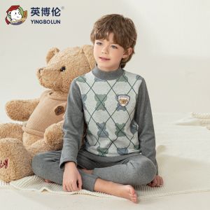 YINGBOLUN | Boys Winter Thermal Underwear Set