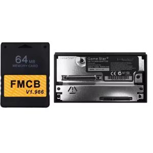For PS2 Fat SATA Interface Network Card Adapter SATA HDD Sata Socket with Free McBoot V1.966 FMCB Memory Card for Playstation 2